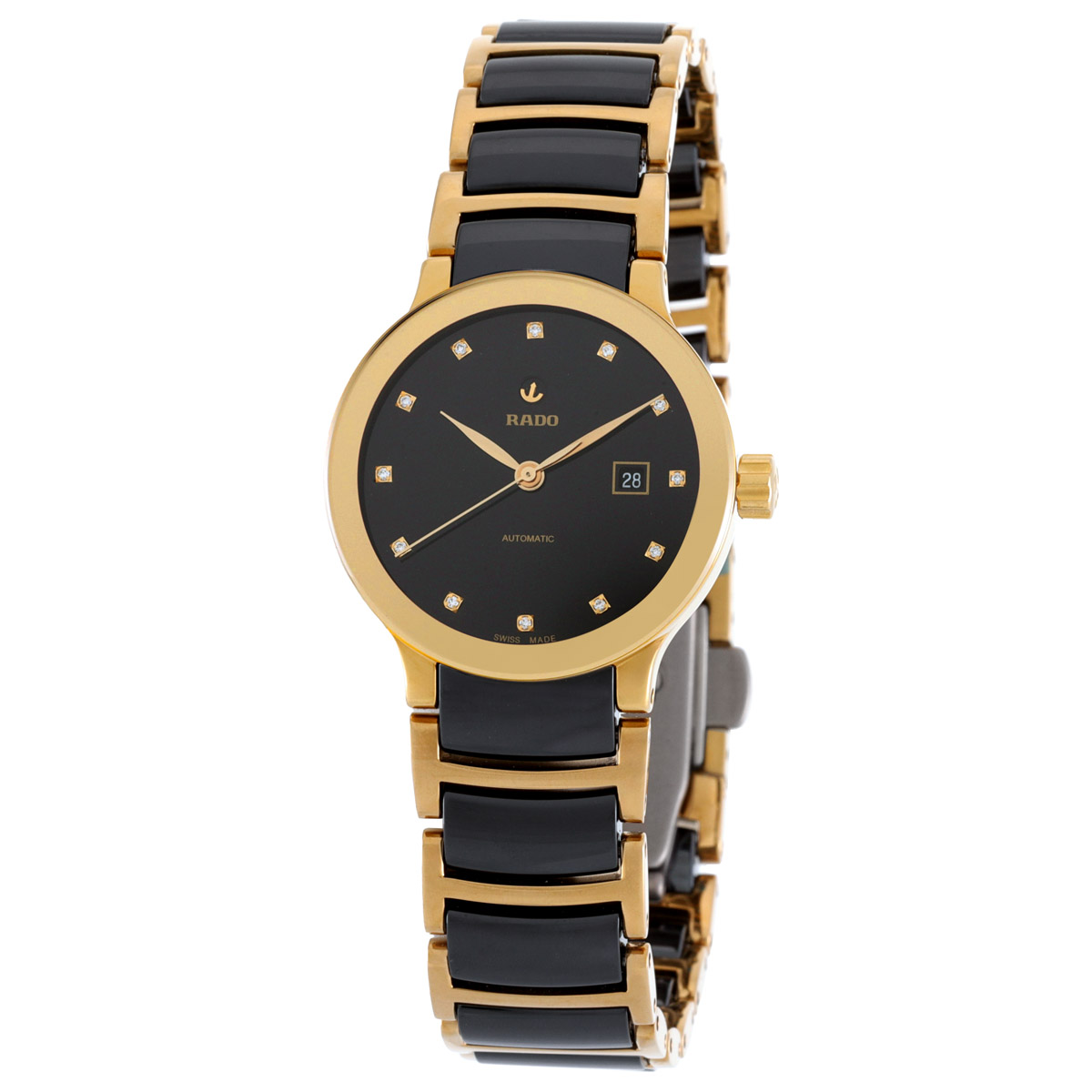rado centrix automatic diamond black dial ladies watch r30080762 rado centrix automatic diamond black dial ladies watch r30080762