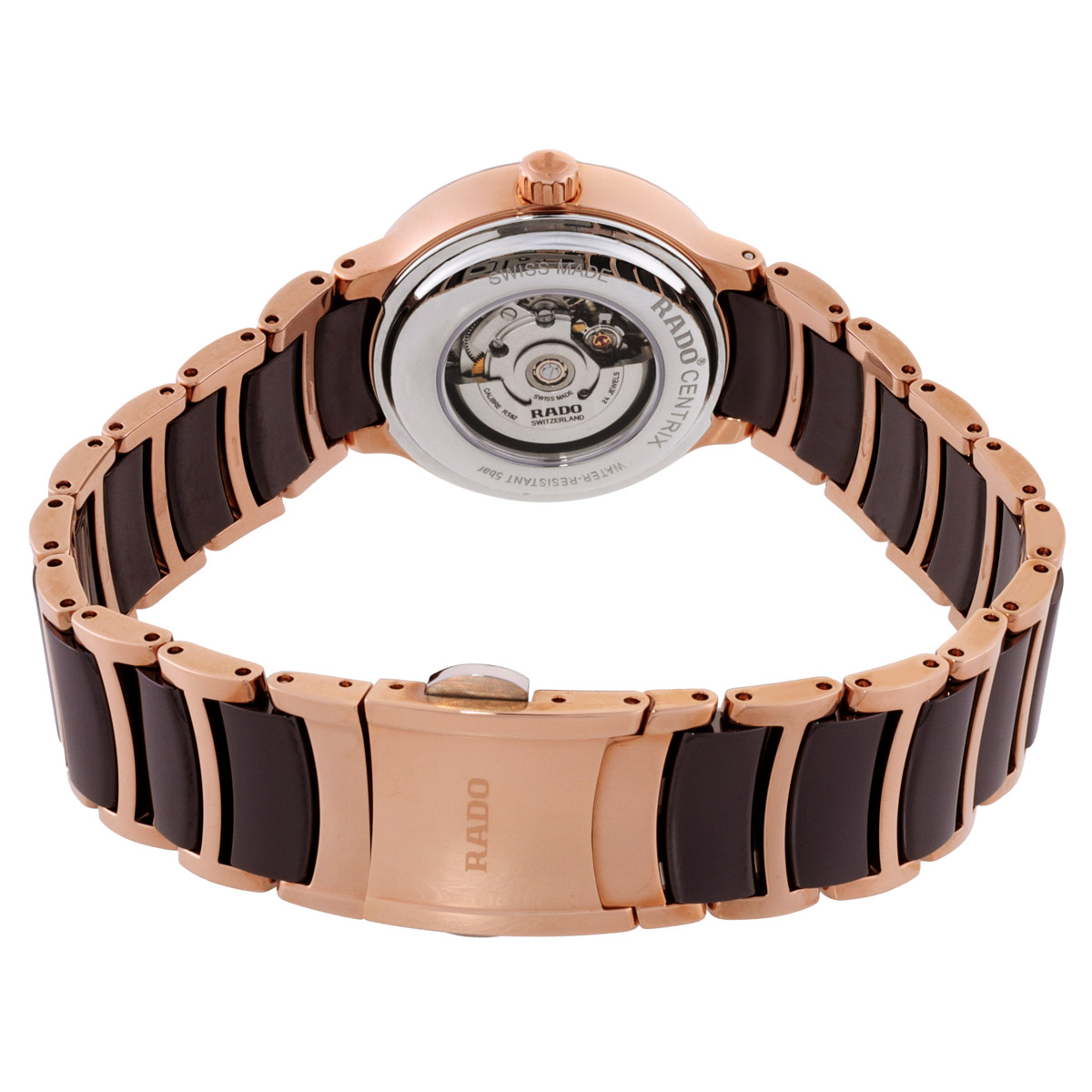 rado centrix automatic diamond brown dial ladies watch r30019712 rado centrix automatic diamond brown dial ladies watch r30019712