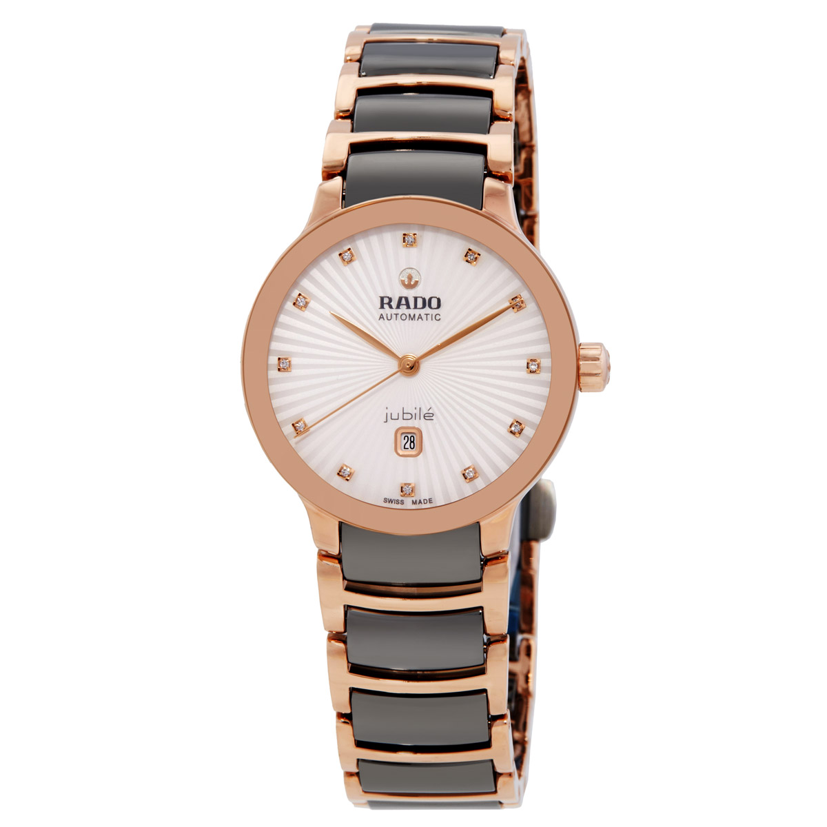 rado centrix automatic diamond silver dial ladies watch r30019742 rado centrix automatic diamond silver dial ladies watch r30019742