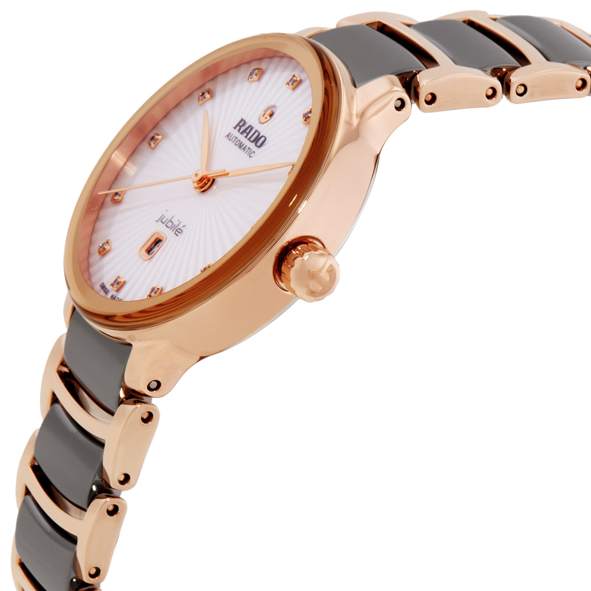 rado centrix automatic diamond silver dial ladies watch r30019742 rado centrix automatic diamond silver dial ladies watch r30019742