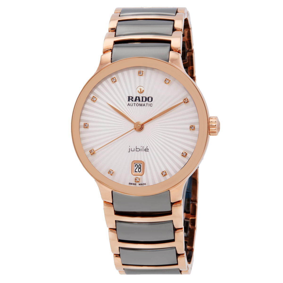 rado centrix automatic diamond silver dial ladies watch r30037742 rado centrix automatic diamond silver dial ladies watch r30037742