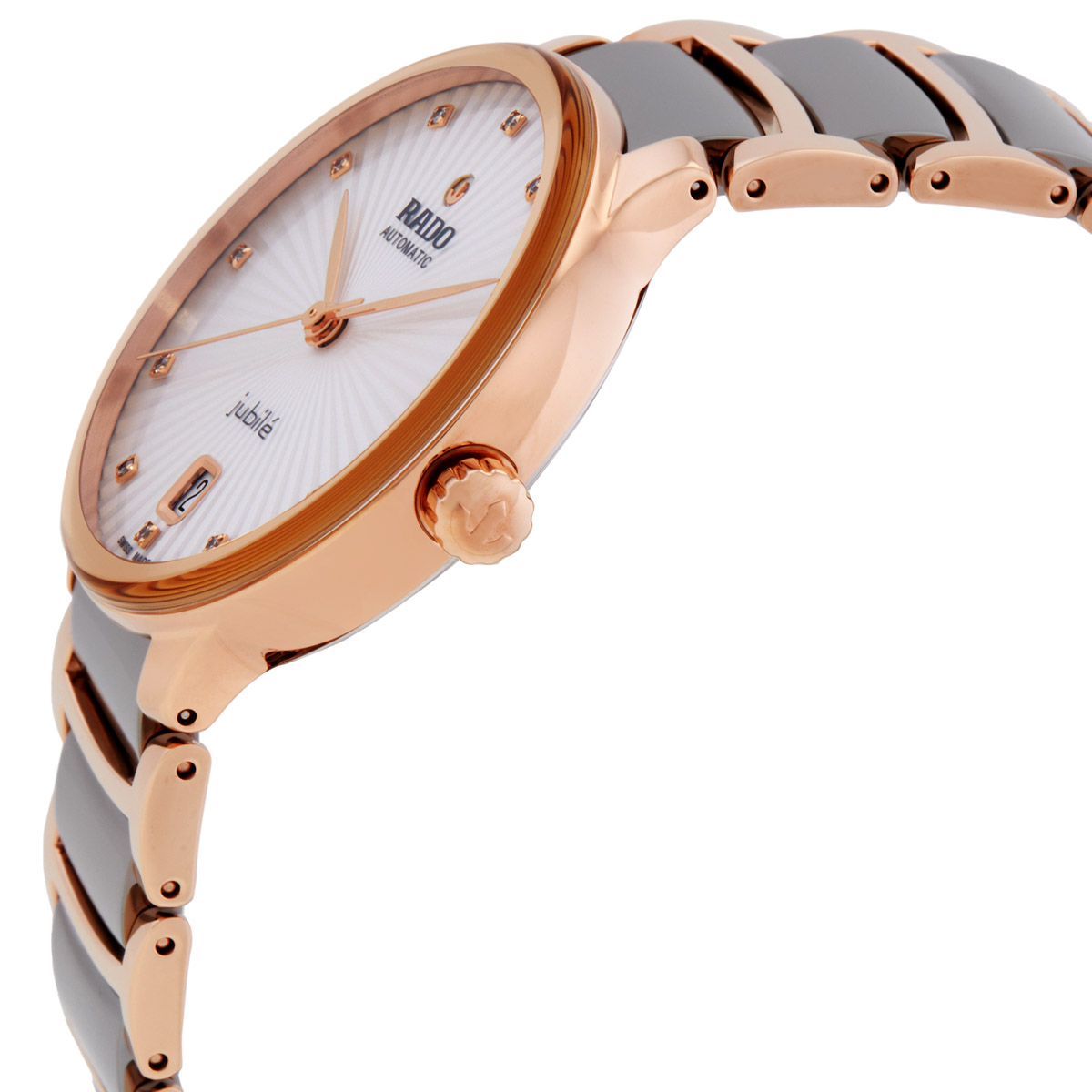 rado centrix automatic diamond silver dial ladies watch r30037742 rado centrix automatic diamond silver dial ladies watch r30037742
