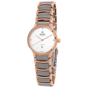 Home rado centrix automatic diamond white dial ladies watch r30019722