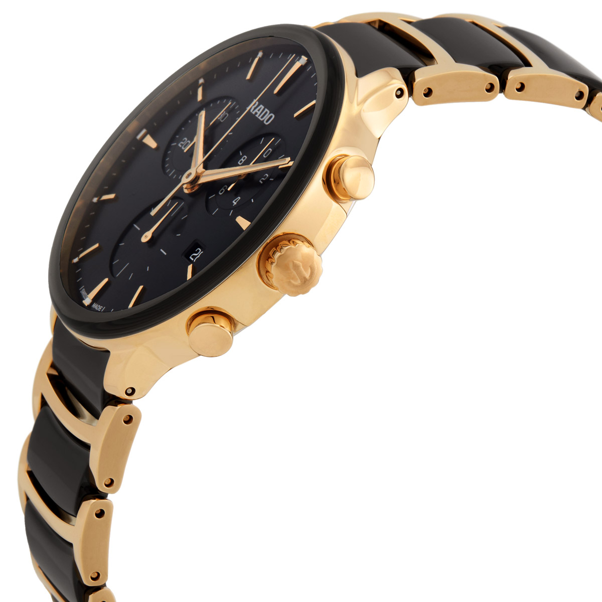 rado centrix chronograph quartz black dial men's watch r30211152 rado centrix chronograph quartz black dial men's watch r30211152