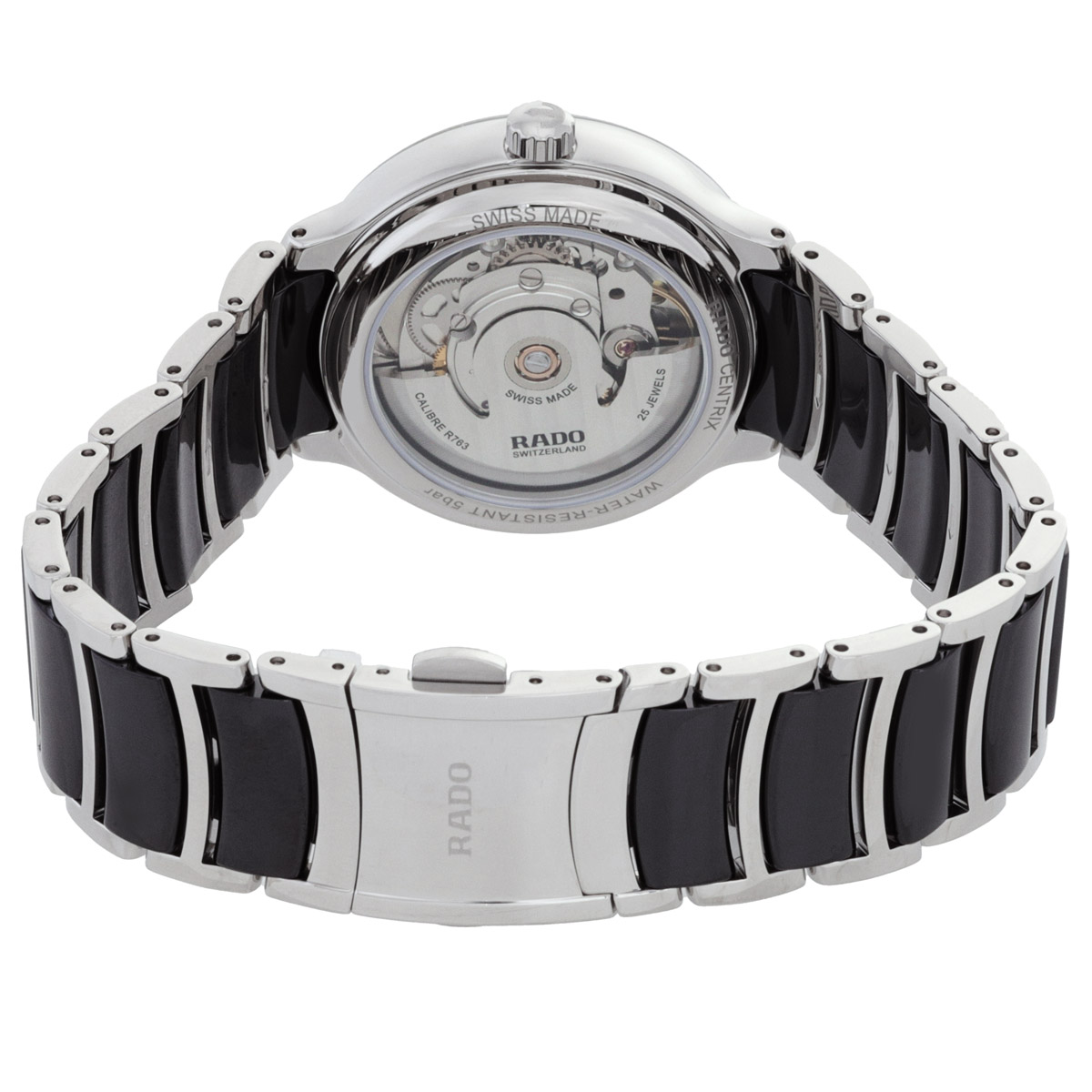 rado centrix diamonds automatic black dial ladies watch r30031742 rado centrix diamonds automatic black dial ladies watch r30031742