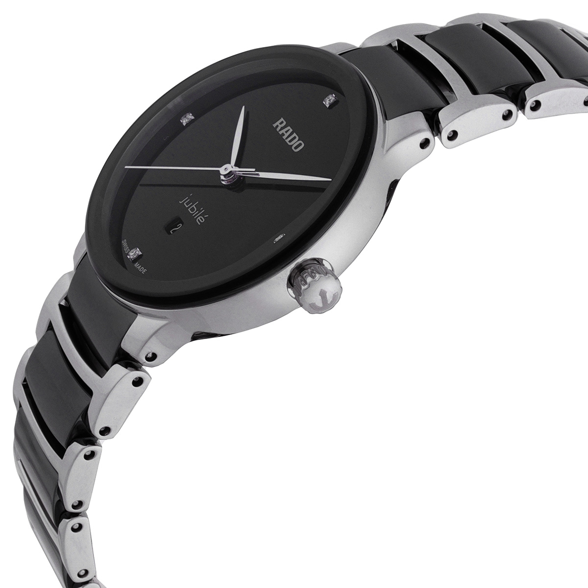 rado centrix diamonds quartz black dial ladies watch r30026712 rado centrix diamonds quartz black dial ladies watch r30026712