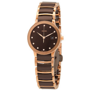 Витрина rado centrix diamonds quartz brown dial ladies watch 30555724