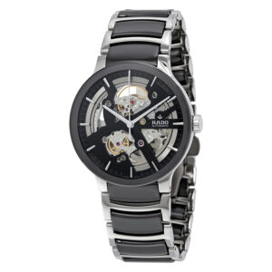 Home rado centrix black skeleton dial men's watch r30178152