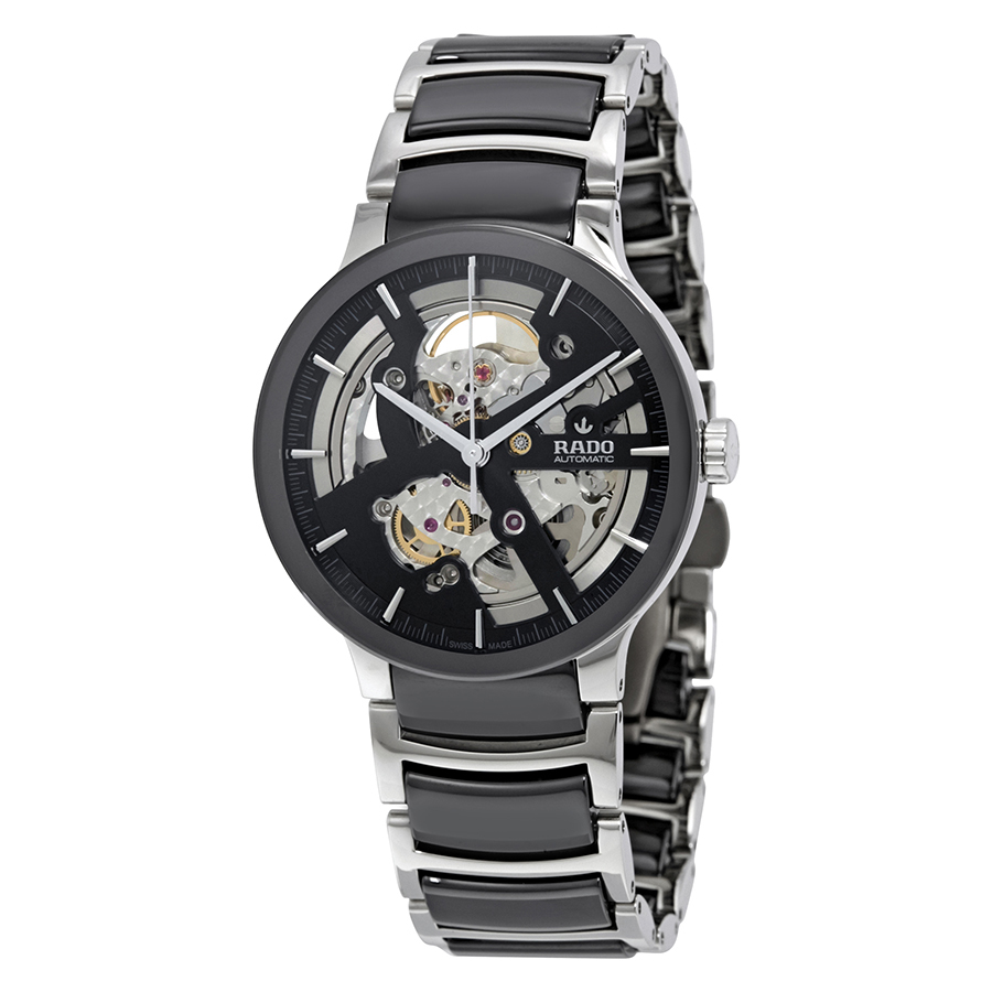 rado centrix black skeleton dial men's watch r30178152 rado centrix black skeleton dial men's watch r30178152