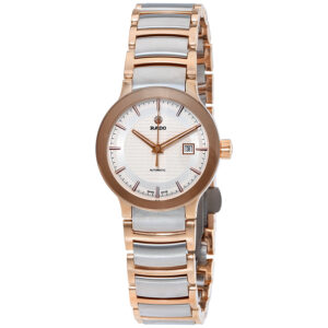rado centrix automatic silver dial ladies watch r30954123