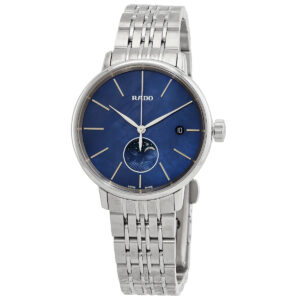 Home rado coupole classic moonphase quartz blue mother of pearl dial ladies watch r22883913