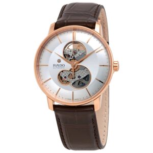 rado coupole classic open heart automatic silver dial men's watch r22895025