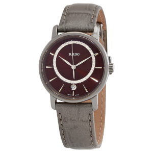 Home rado diamaster diamonds quartz brown dial ladies watch r14064735