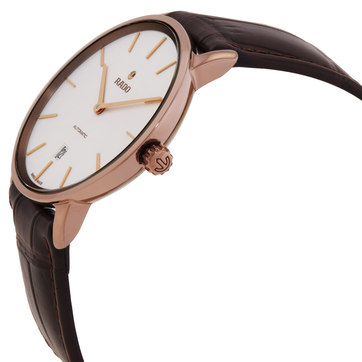 rado diamaster thinline automatic silver dial men's watch r14068026 rado diamaster thinline automatic silver dial men's watch r14068026