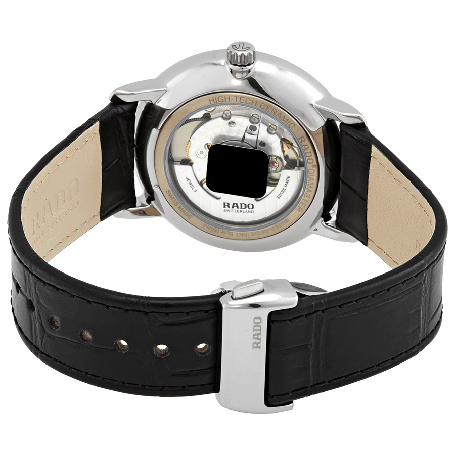 rado diamaster thinline automatic white dial men's watch r14067036 rado diamaster thinline automatic white dial men's watch r14067036