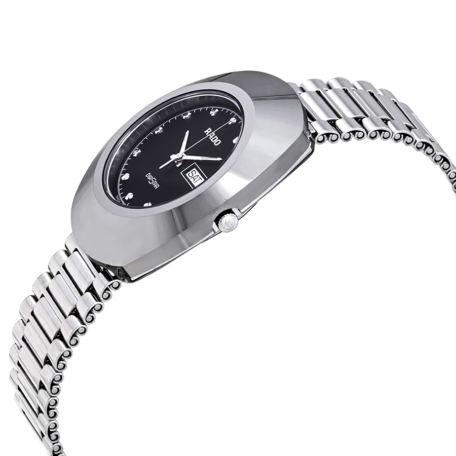 rado diastar black dial stainless steel men's watch r12391153 rado diastar black dial stainless steel men's watch r12391153