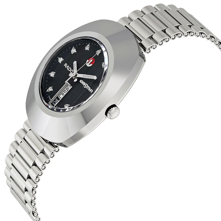 rado diastar automatic black dial men's watch r12408613 rado diastar automatic black dial men's watch r12408613