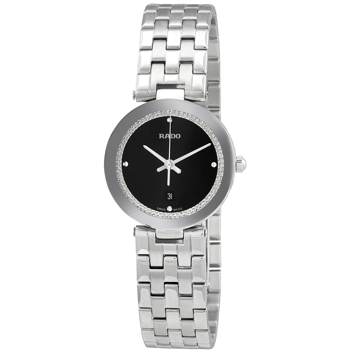 rado florence quartz black dial ladies watch r48874153 rado florence quartz black dial ladies watch r48874153