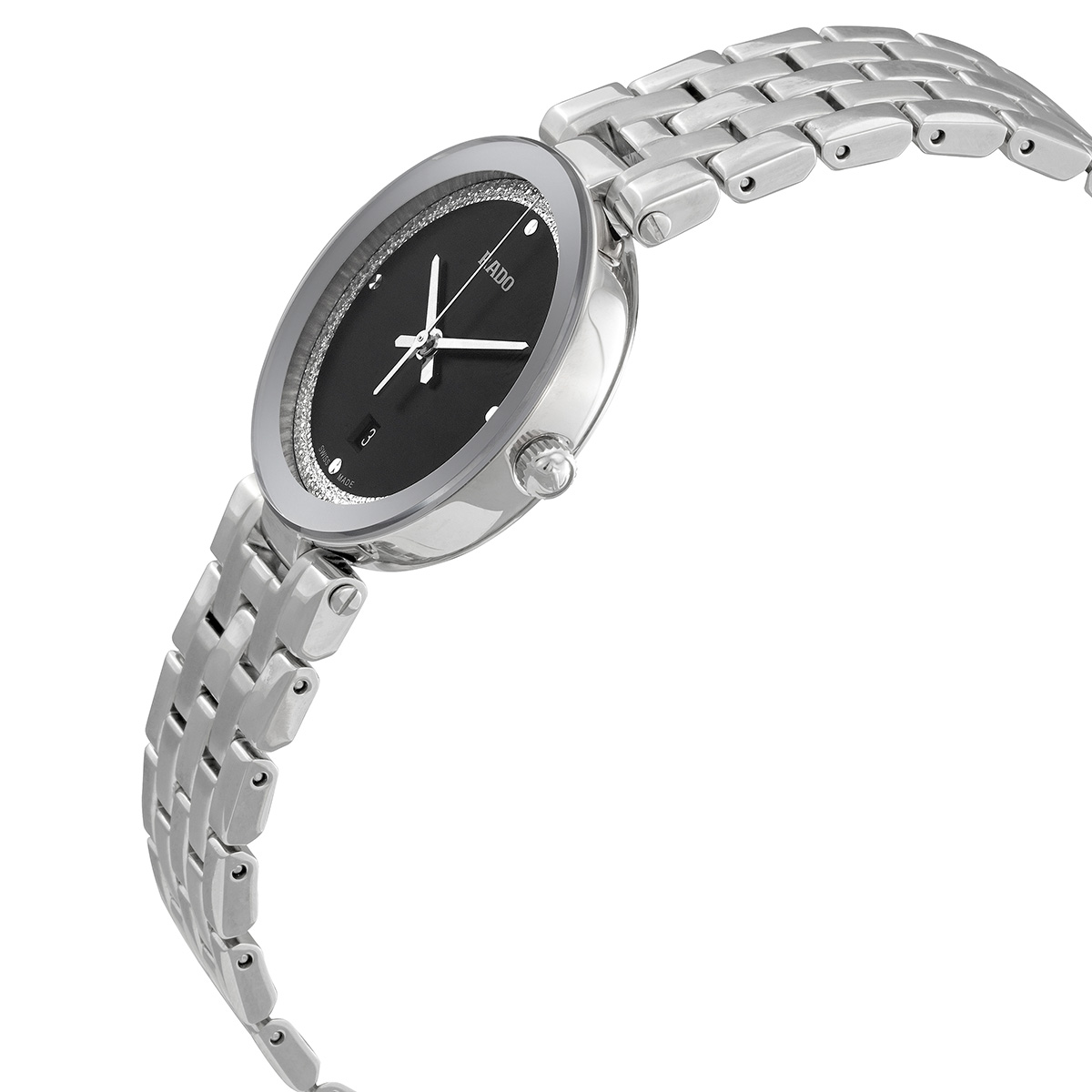 rado florence quartz black dial ladies watch r48874153 rado florence quartz black dial ladies watch r48874153
