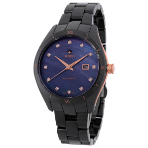 Home rado hyperchrome automatic diamond black dial ladies watch r32044902
