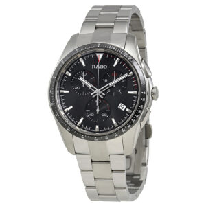 Home rado hyperchrome chronograph black dial men's watch r32259153