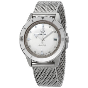 rado hyperchrome captain cook automatic diamond silver dial ladies watch r32500703