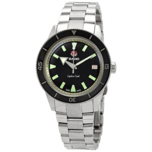 rado hyperchrome captain cook automatic black dial men's watch r32500153