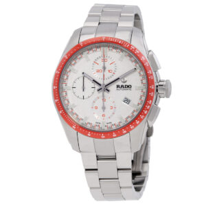 rado hyperchrome chronograph automatic white dial men's watch r32042013