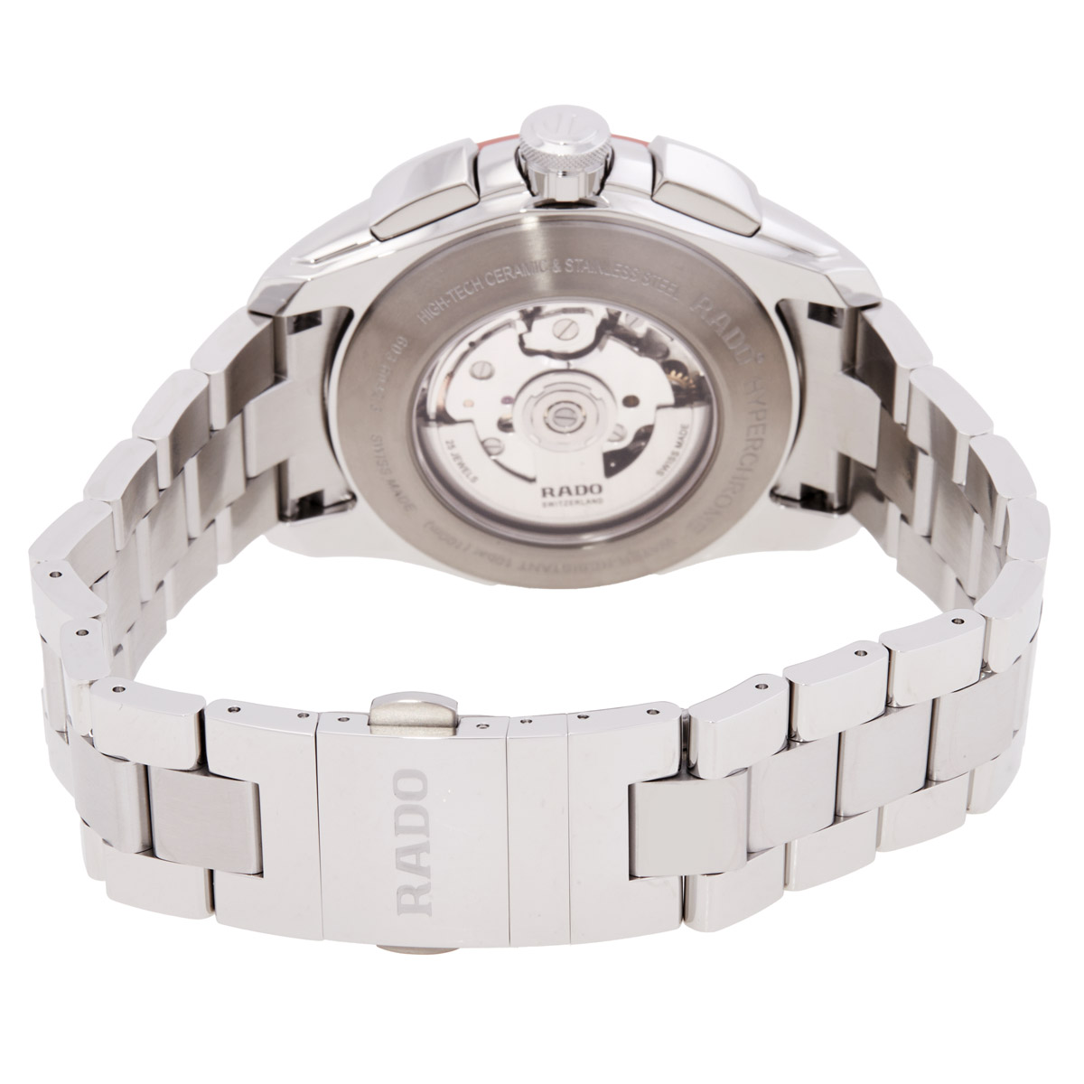 rado hyperchrome chronograph automatic white dial men's watch r32042013 rado hyperchrome chronograph automatic white dial men's watch r32042013
