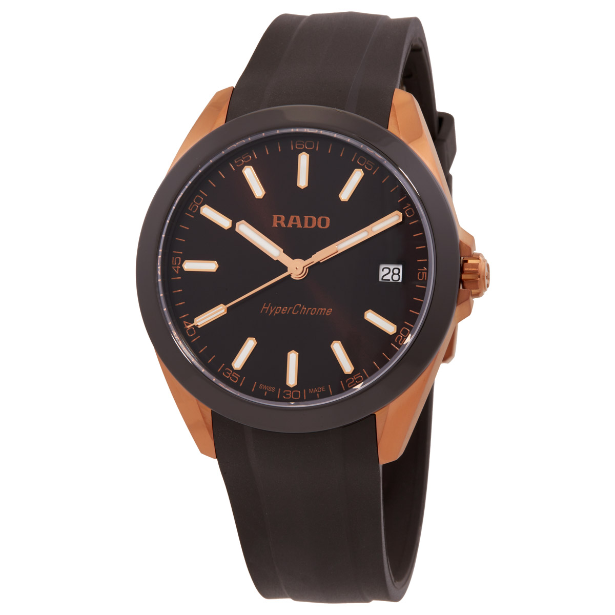 rado hyperchrome quartz brown dial men's watch r32281309 rado hyperchrome quartz brown dial men's watch r32281309