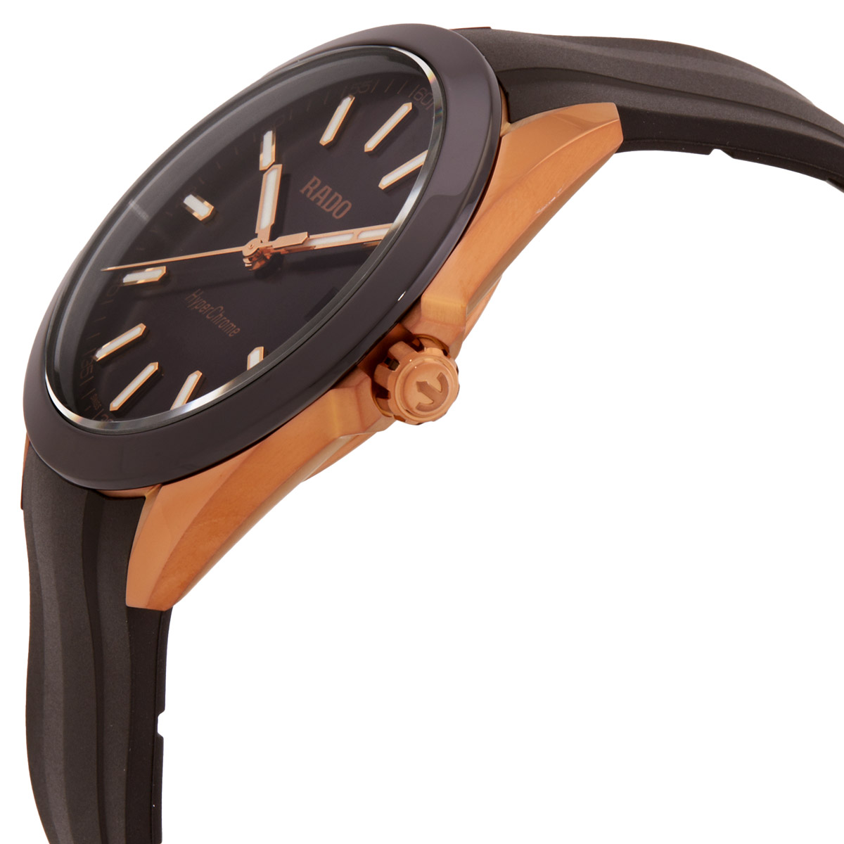 rado hyperchrome quartz brown dial men's watch r32281309 rado hyperchrome quartz brown dial men's watch r32281309