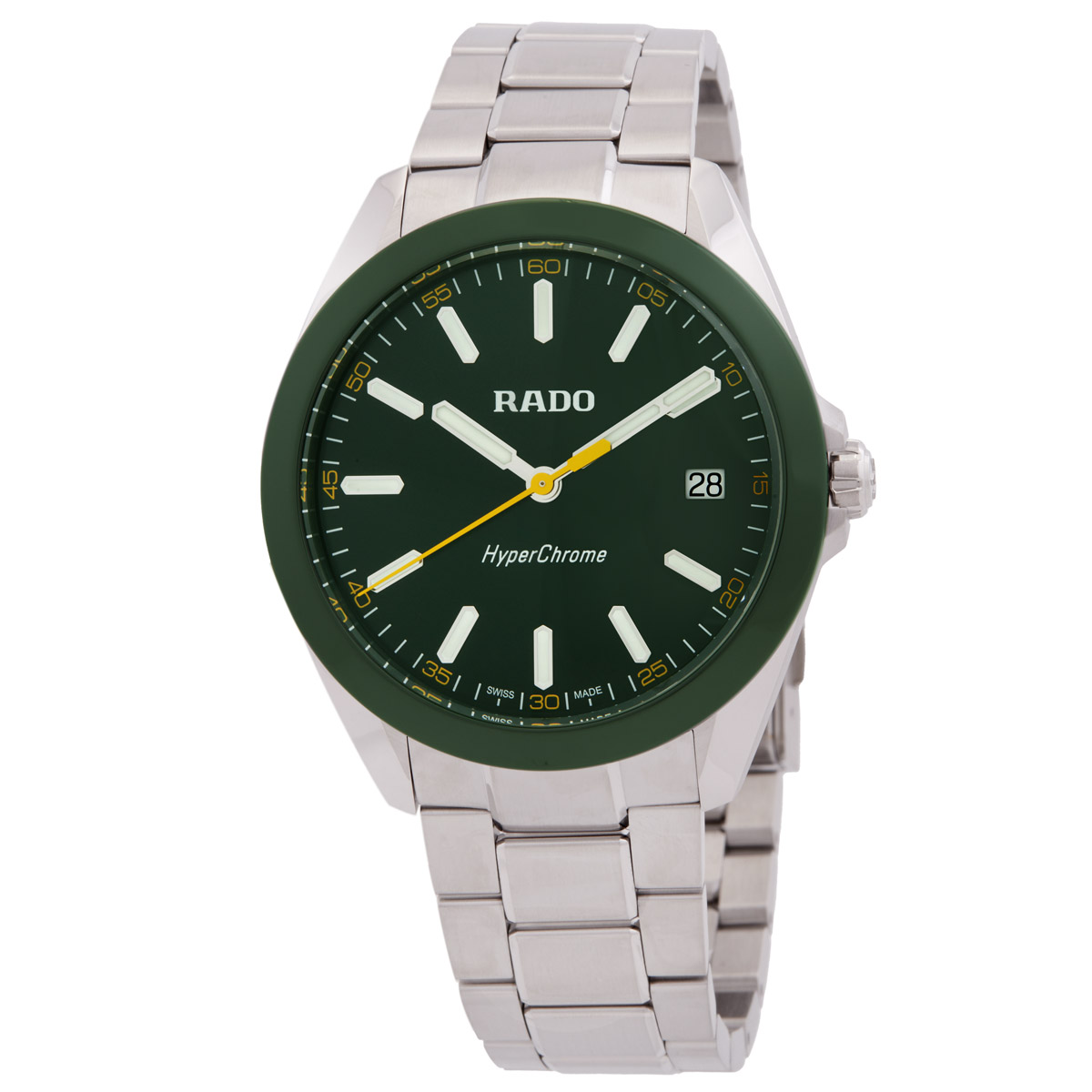 rado hyperchrome quartz green dial men's watch r32280313 rado hyperchrome quartz green dial men's watch r32280313