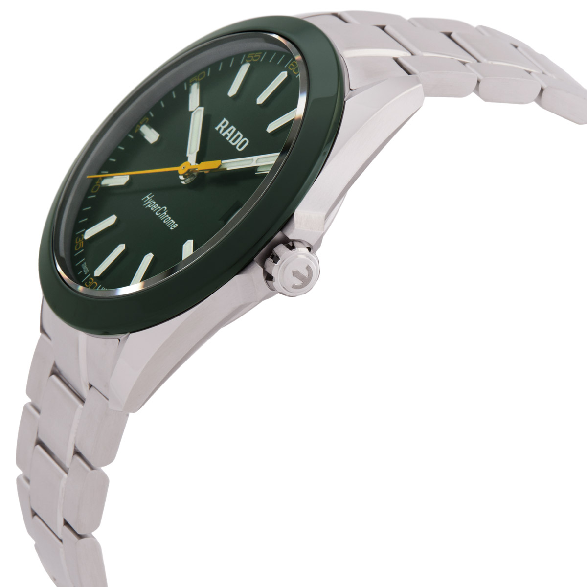 rado hyperchrome quartz green dial men's watch r32280313 rado hyperchrome quartz green dial men's watch r32280313