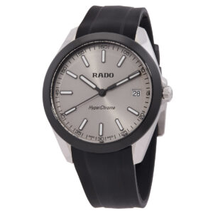 rado hyperchrome quartz rhodium sunray dial men's watch r32280109