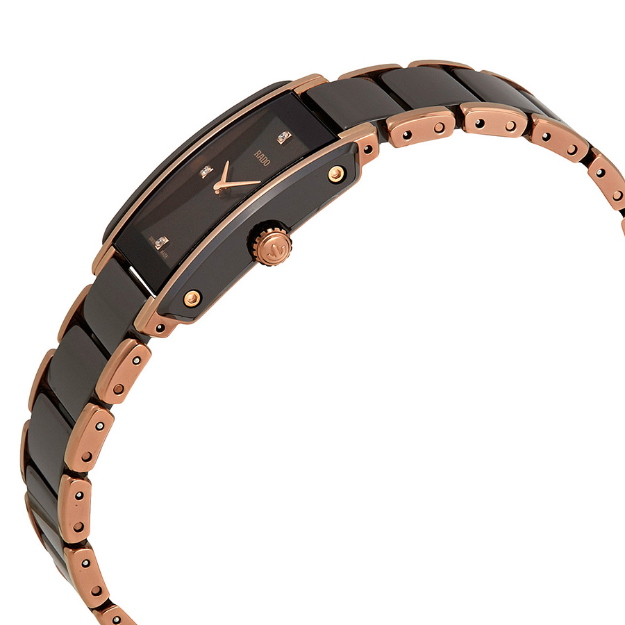 rado integral black diamond dial ladies watch r20201712 rado integral black diamond dial ladies watch r20201712