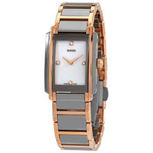 Home rado integral diamonds quartz white dial ladies watch r20141712