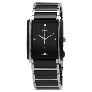 rado integral jubile black dial black ceramic watch r20206712