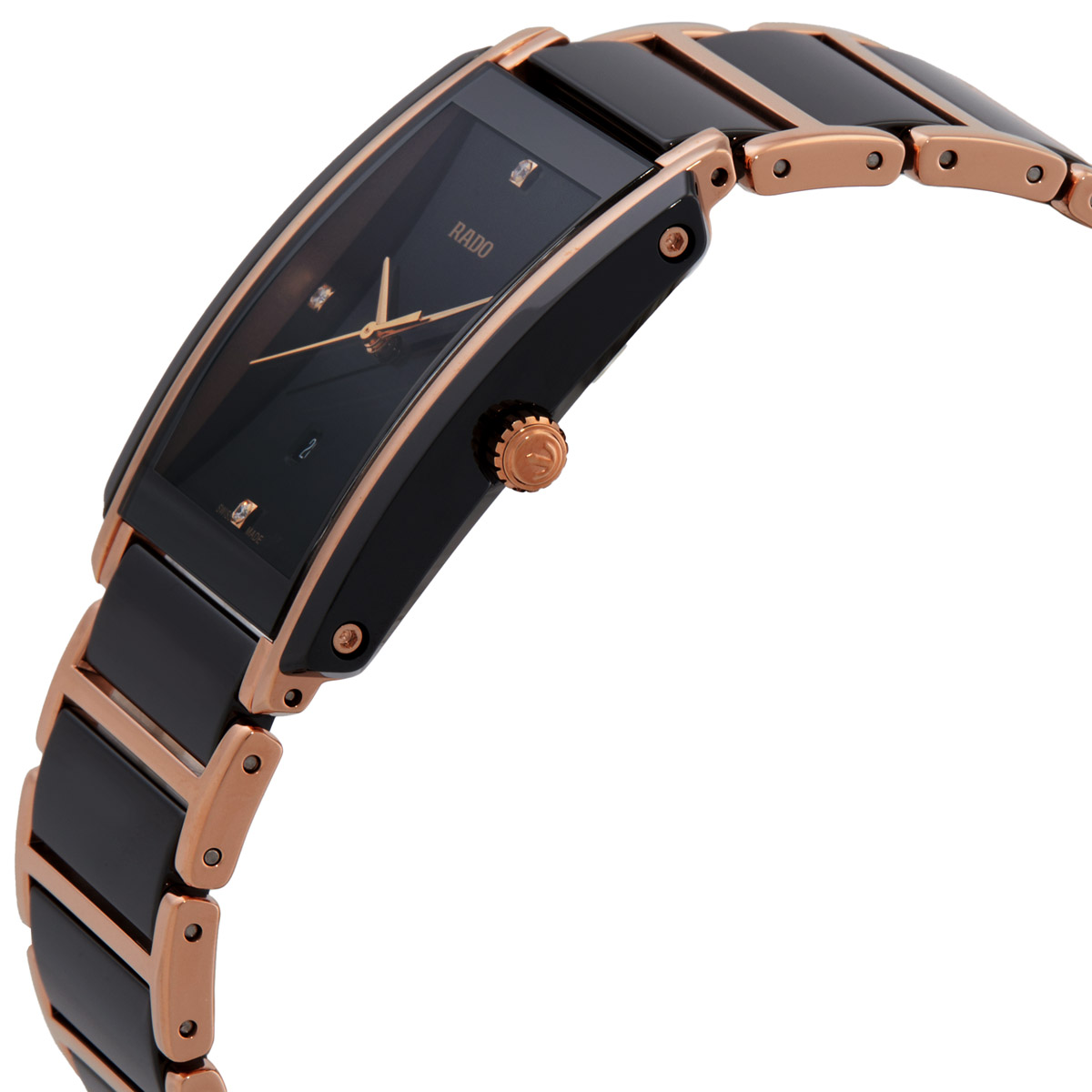 rado integral l black dial ceramic diamond men's watch r20207712 rado integral l black dial ceramic diamond men's watch r20207712
