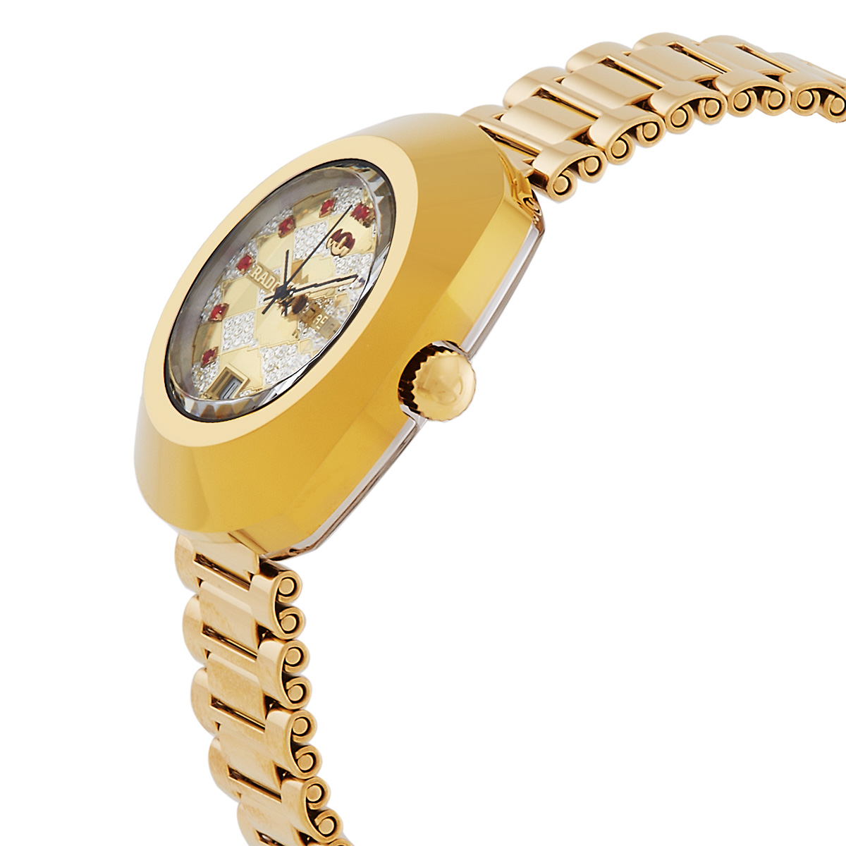 rado original automatic diamond champagne dial ladies watch r12416193 rado original automatic diamond champagne dial ladies watch r12416193