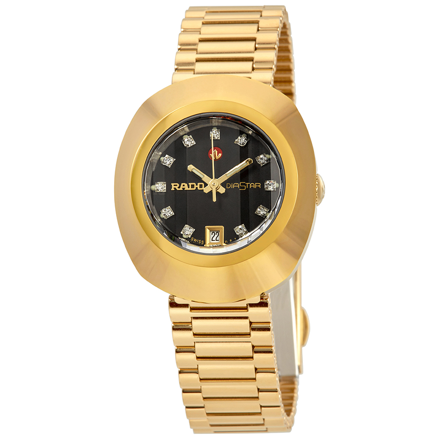 rado original automatic black dial ladies watch r12416613 rado original automatic black dial ladies watch r12416613