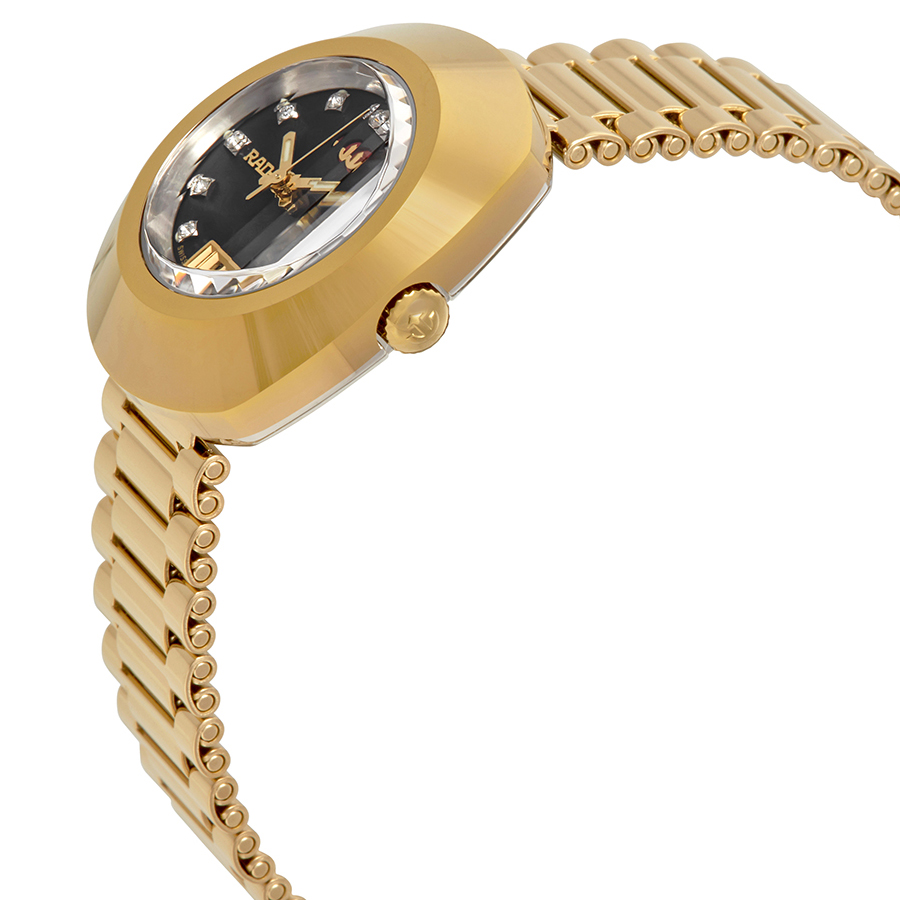 rado original automatic black dial ladies watch r12416613 rado original automatic black dial ladies watch r12416613