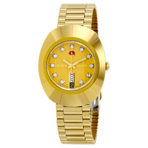 Home rado diastar original jubile gold automatic gold dial gold pvd men's watch r12413493
