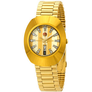 Home rado original yellow gold diamond dial men's l watch r12413803