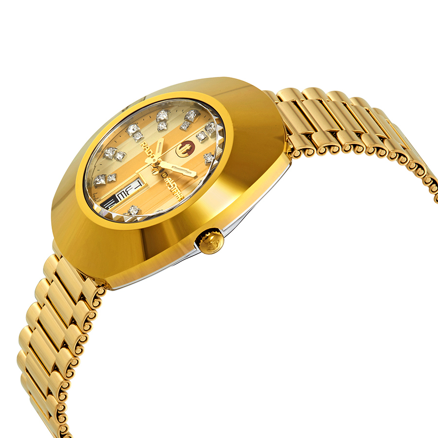 rado original yellow gold diamond dial men's l watch r12413803 rado original yellow gold diamond dial men's l watch r12413803