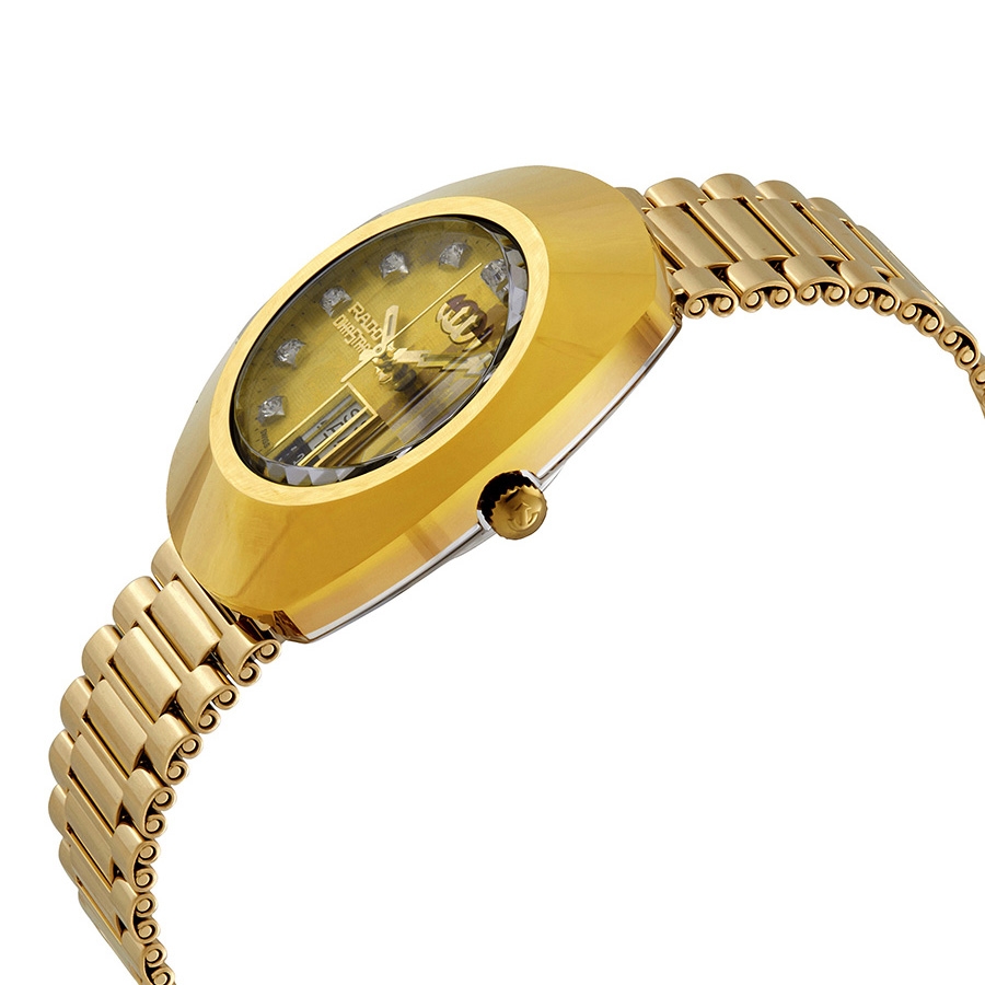 rado the original automatic gold dial yellow gold pvd men's watch r12413503 rado the original automatic gold dial yellow gold pvd men's watch r12413503