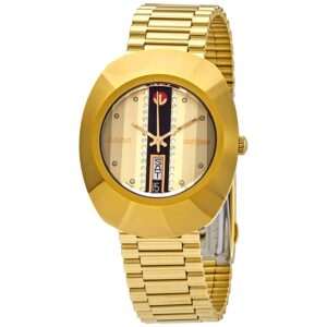 rado the original l automatic gold dial men's watch r12413343