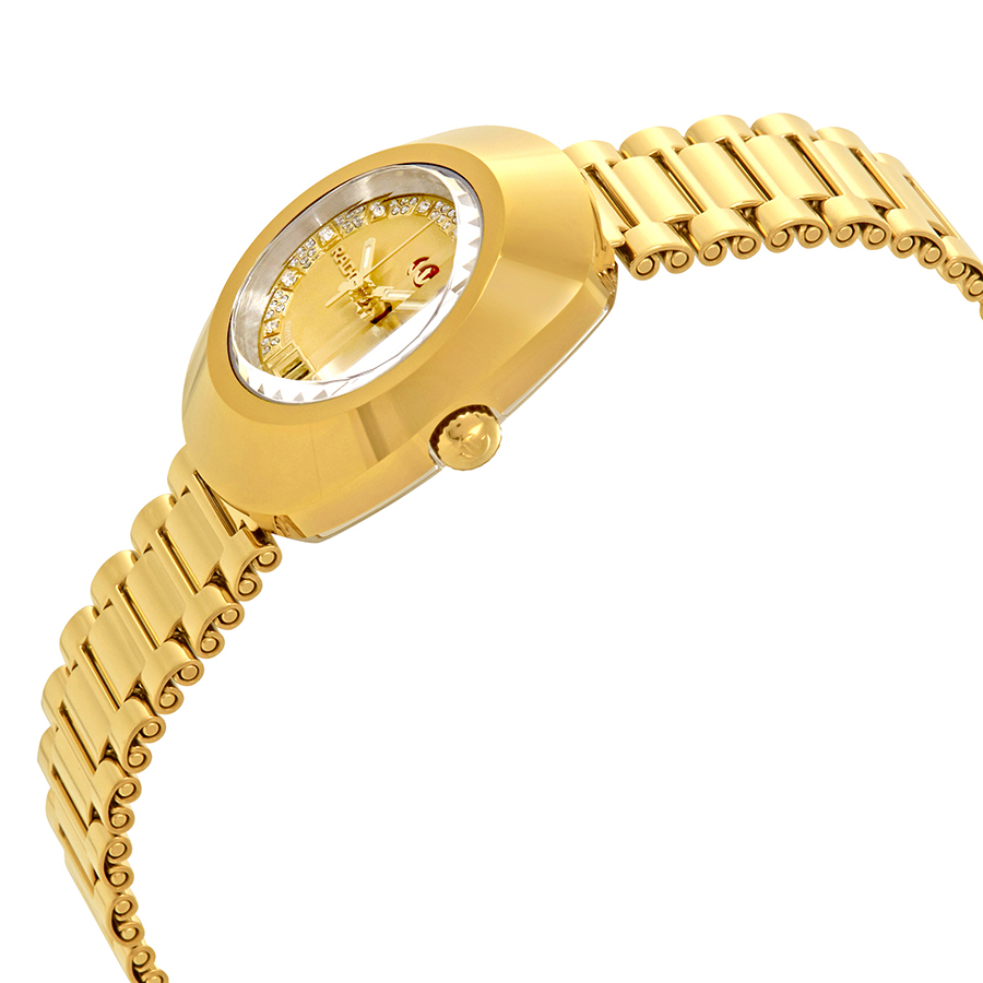 rado the original s automatic gold dial ladies watch r12416673 rado the original s automatic gold dial ladies watch r12416673