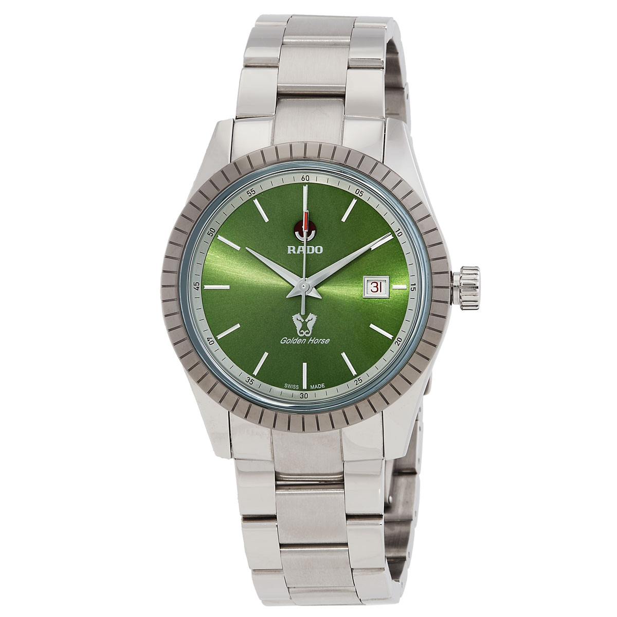 rado tradition automatic green dial men's watch r33101314 rado tradition automatic green dial men's watch r33101314