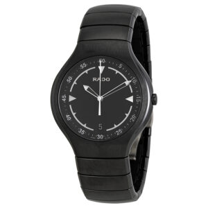 rado true active black ceramic day men's watch r27677162