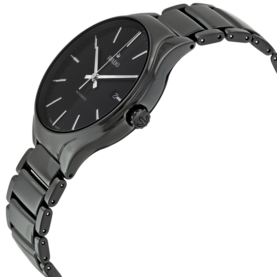 rado true automatic black dial black ceramic men's watch r27056152 rado true automatic black dial black ceramic men's watch r27056152
